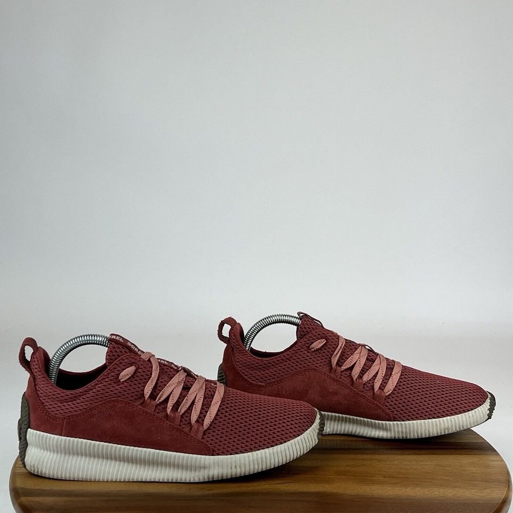Womens Sorel Out N‎ About Plus Lace Red Athletic Walking Sneakers Shoes Size 8.5